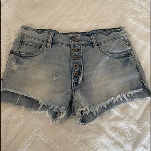 Free People Jean Shorts